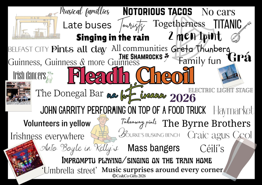 Fleadh Cheoil na hÉireann Belfast 2026 Print | Belfast Wall Art