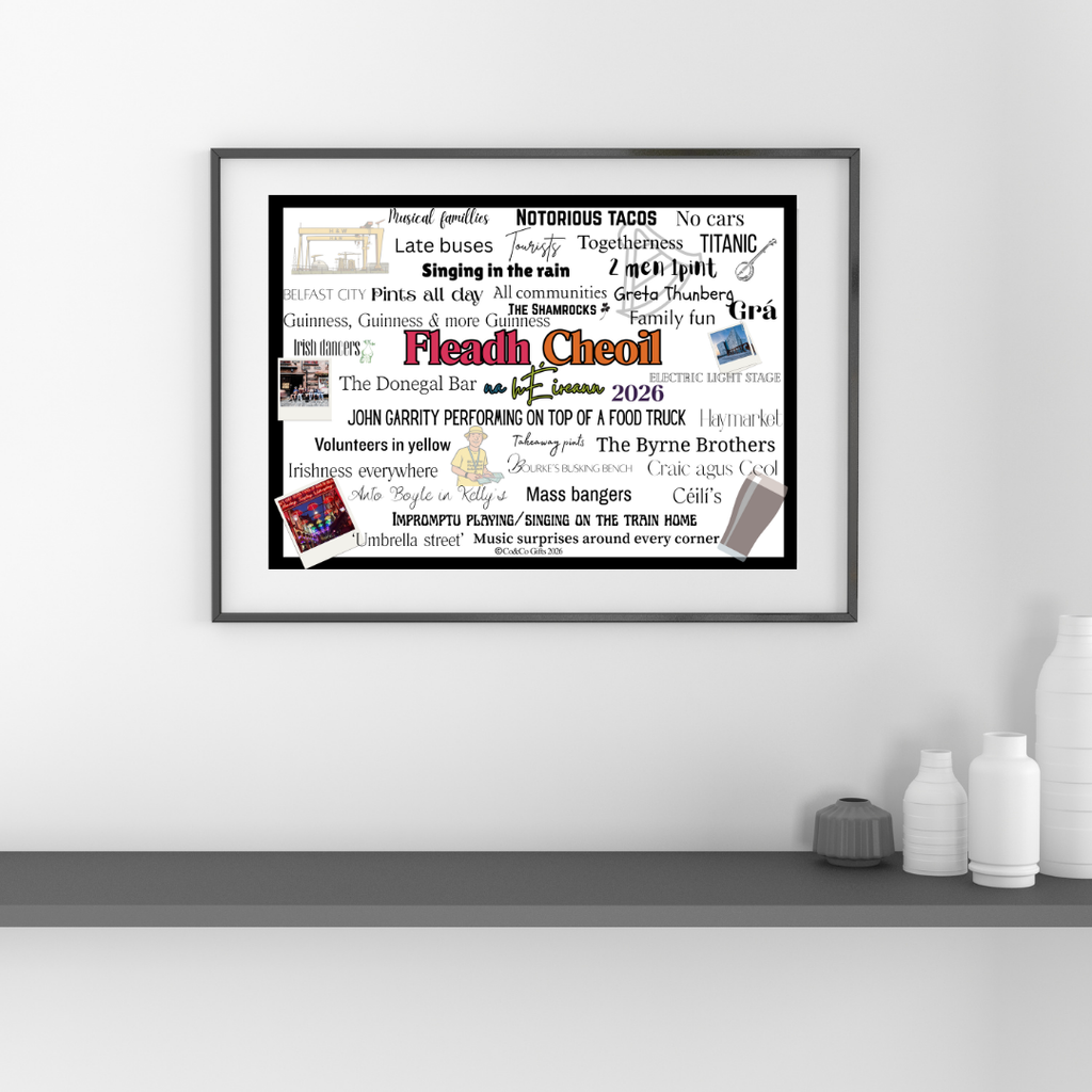 Fleadh Cheoil na hÉireann Belfast 2026 Print | Belfast Wall Art