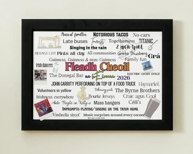 Fleadh Cheoil na hÉireann Belfast 2026 Print | Belfast Wall Art